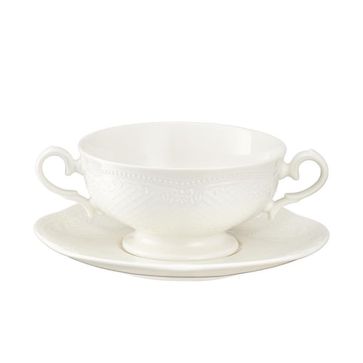 VILLA ITALIA Bulionówka ze spodkiem 280 ml NIOBE