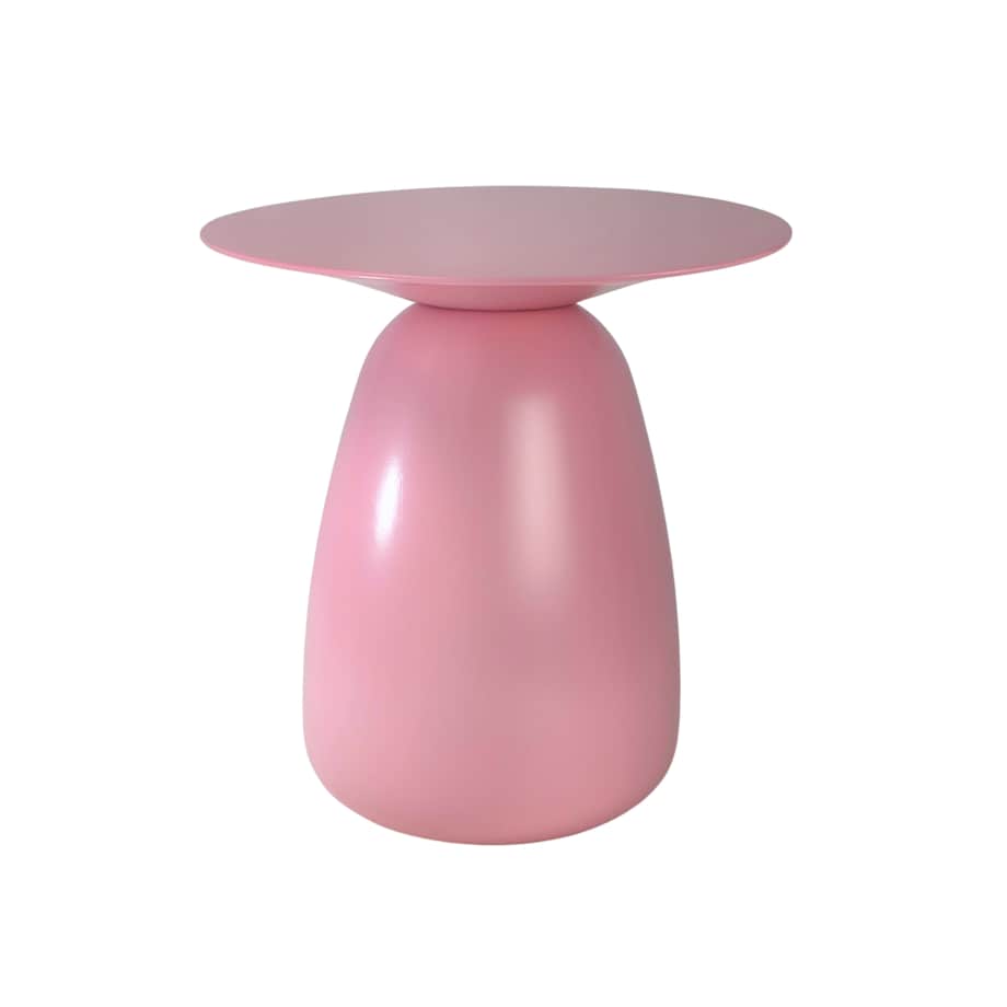 Stolik drewniany różne kolory Baobab 34, kolor pudrowy róż