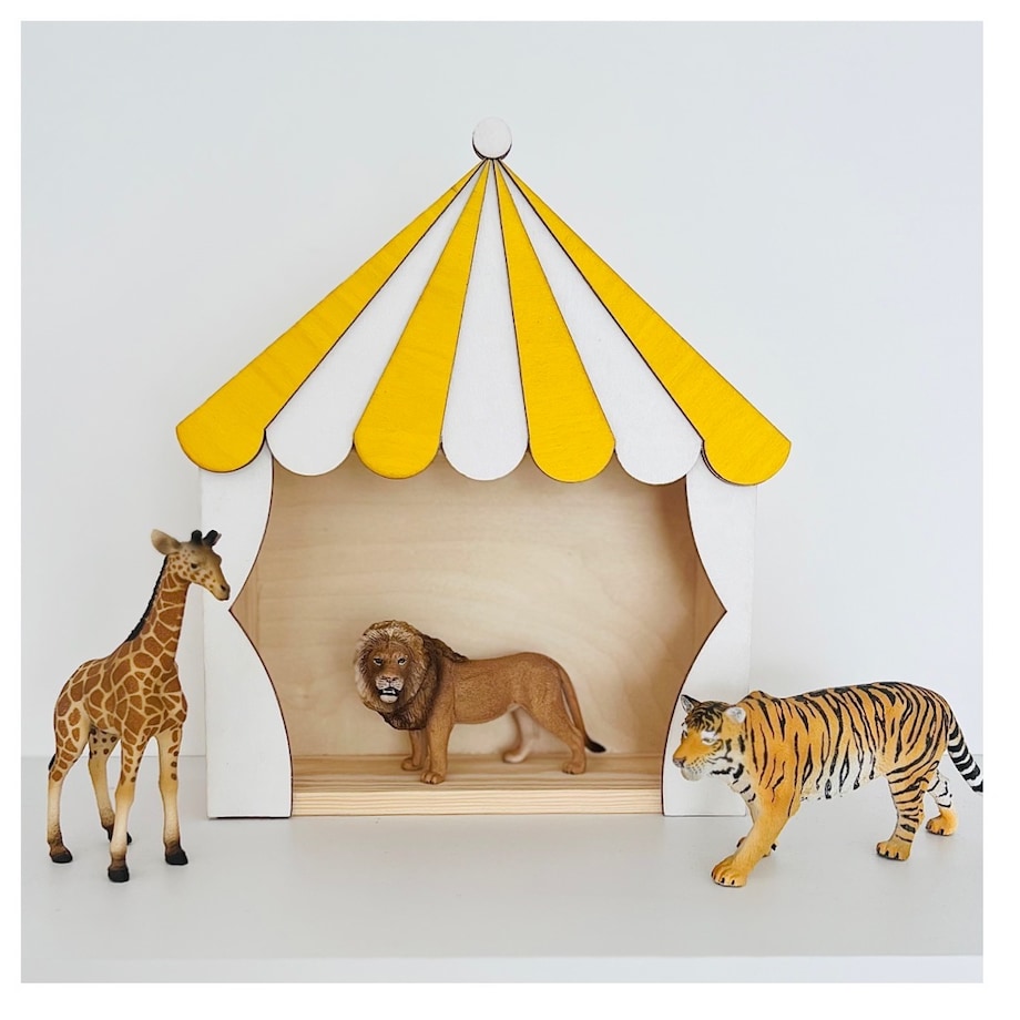 Cyrkowa półka KUBUKU żółta