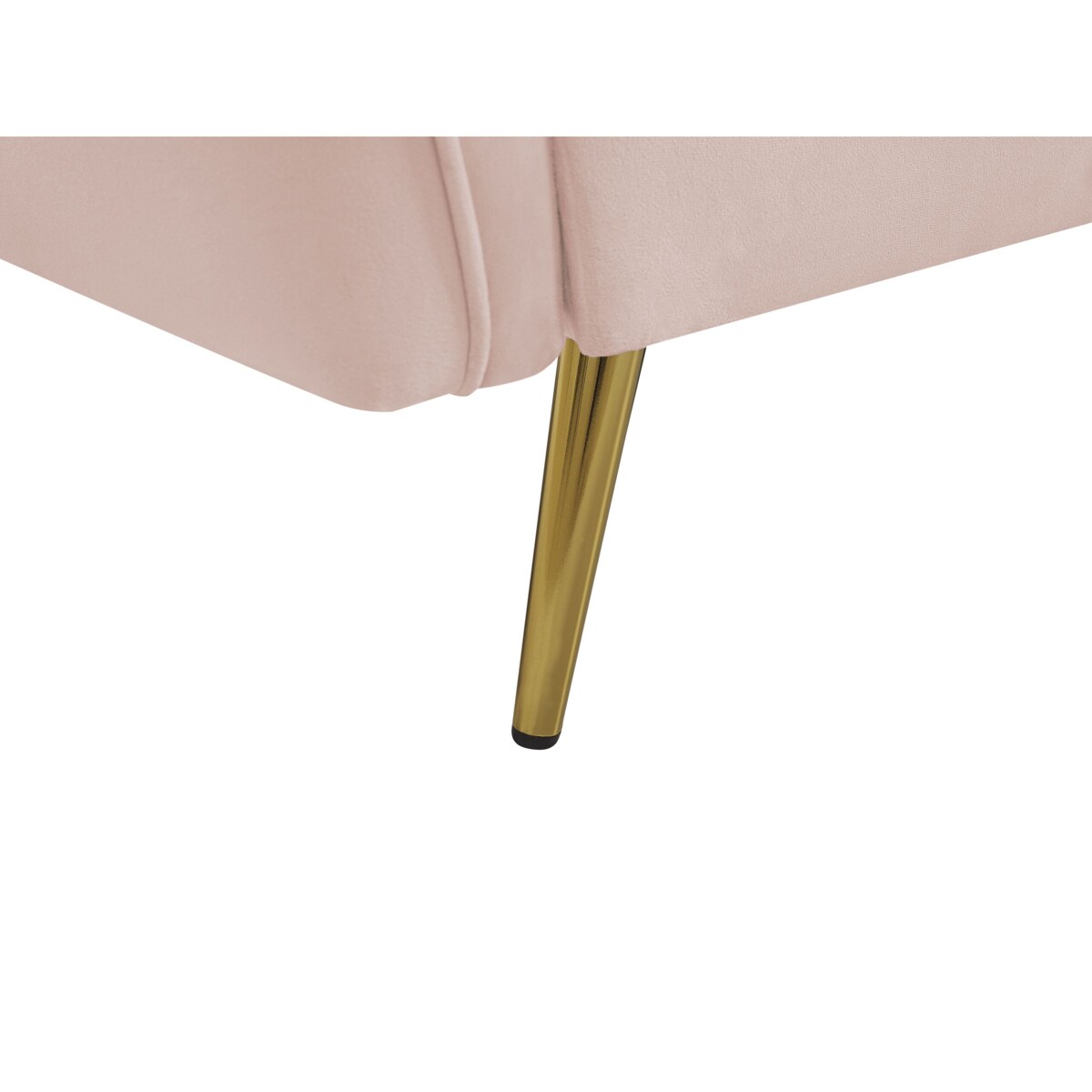 Sofa 3-osobowa welurowa różowa FREDERICA