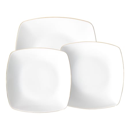 Zestaw obiadowo-kawowy dla 6 osób 30 el. Akcent Złota Linia 3603