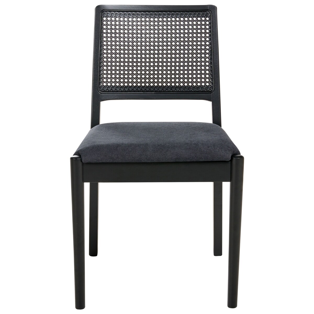 Zestaw 2 krzeseł do jadalni TAMARAC Drewno Czarny