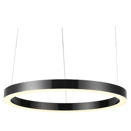 Metalowy ring Circle ST-8848-80 black Step LED 80W 3000K podwieszany tytanowy