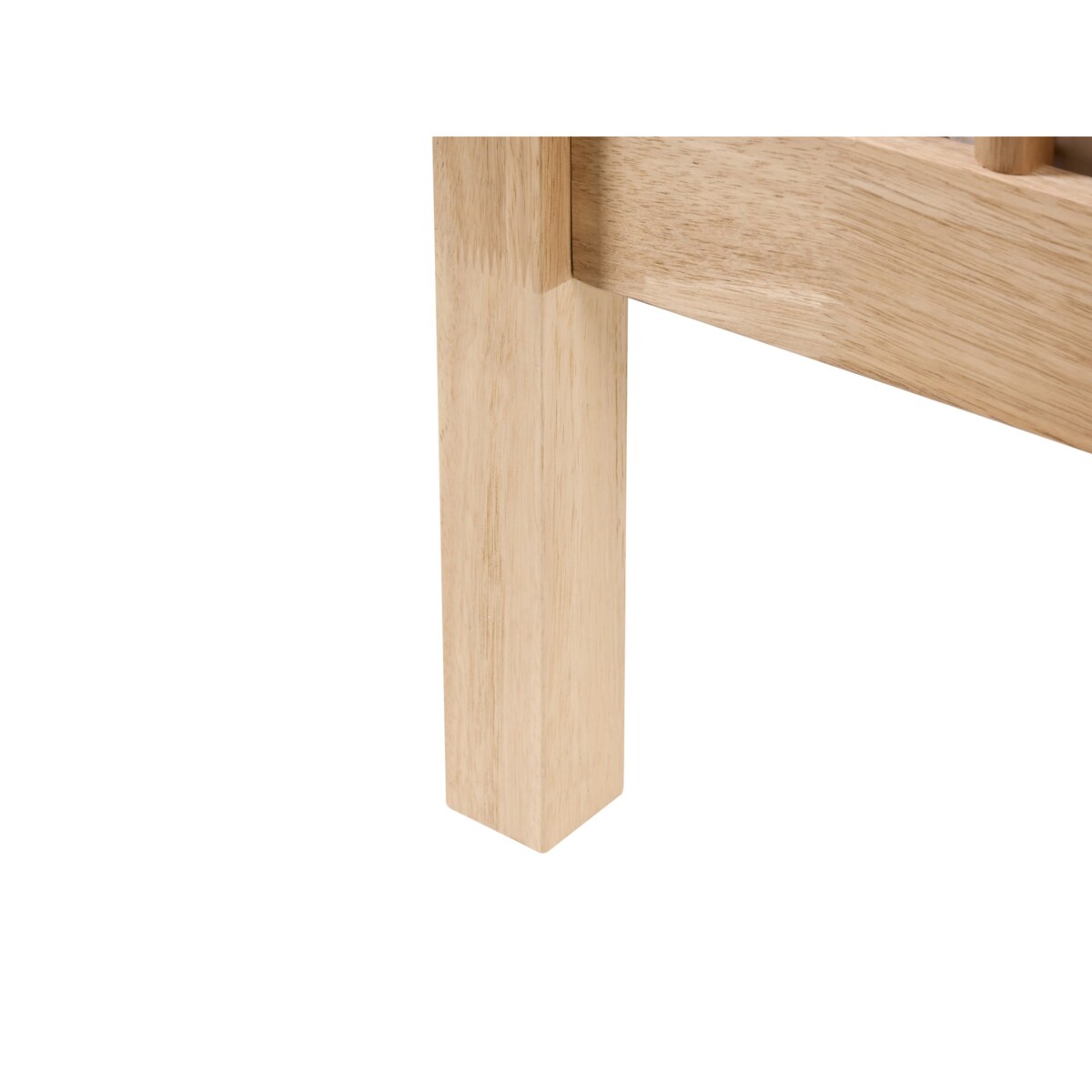 Łóżko z baldachimem Drewno HARFLEUR 160 x 200 cm Jasnobrązowy