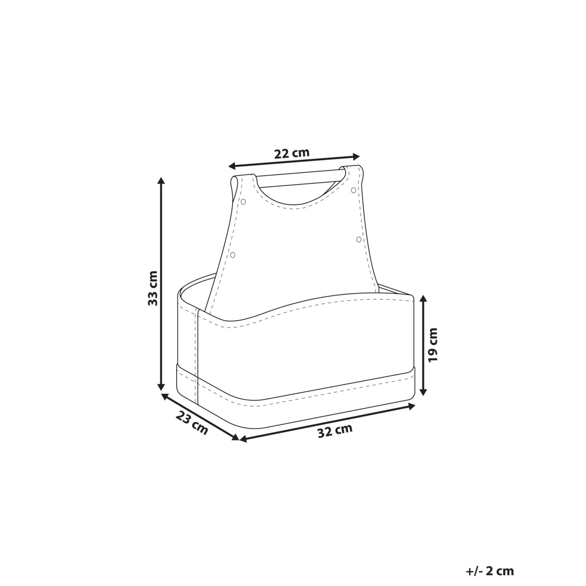 Kosz ekoskóra grafitowy URUK