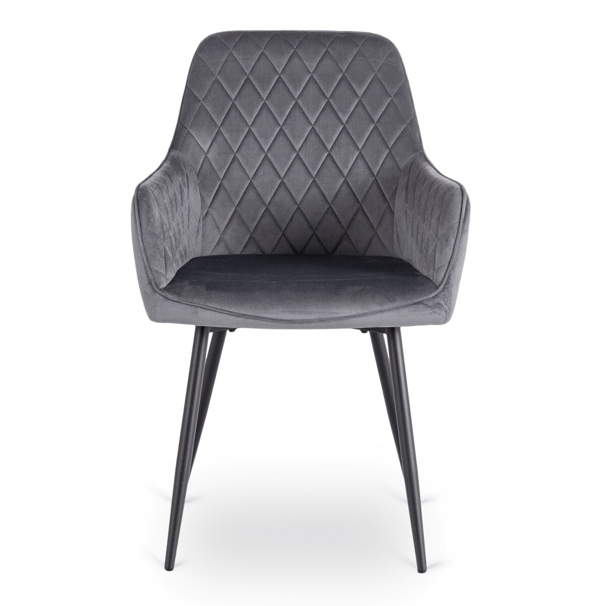 Krzesło Tapicerowane Welurowe Do Salonu Jadalni Kuchenne Szary BRESSO