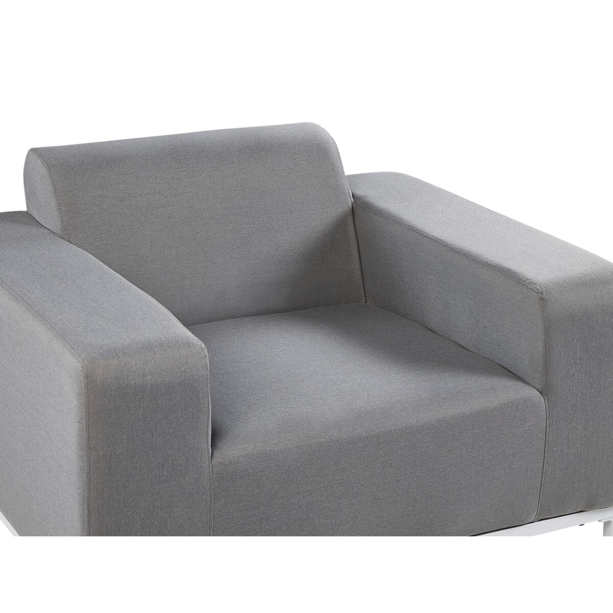 Zestaw 2 foteli ogrodowych szary z białym ROVIGO