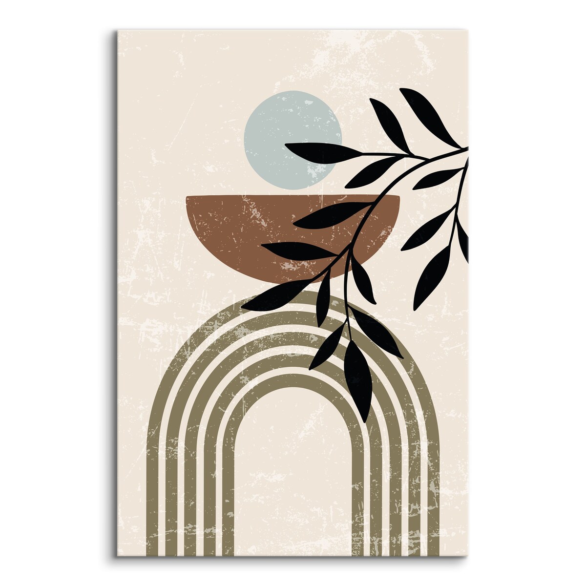 Obraz Japońska Dekoracja Perła Palma 80x120cm