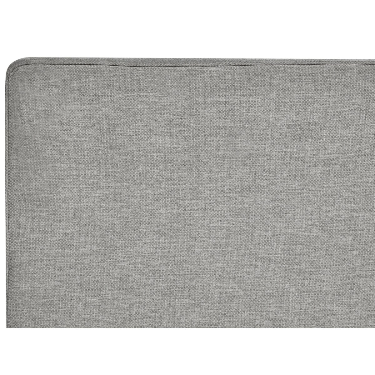 Łóżko kontynentalne z pojemnikami 160 x 200 cm jasnoszare MINISTER