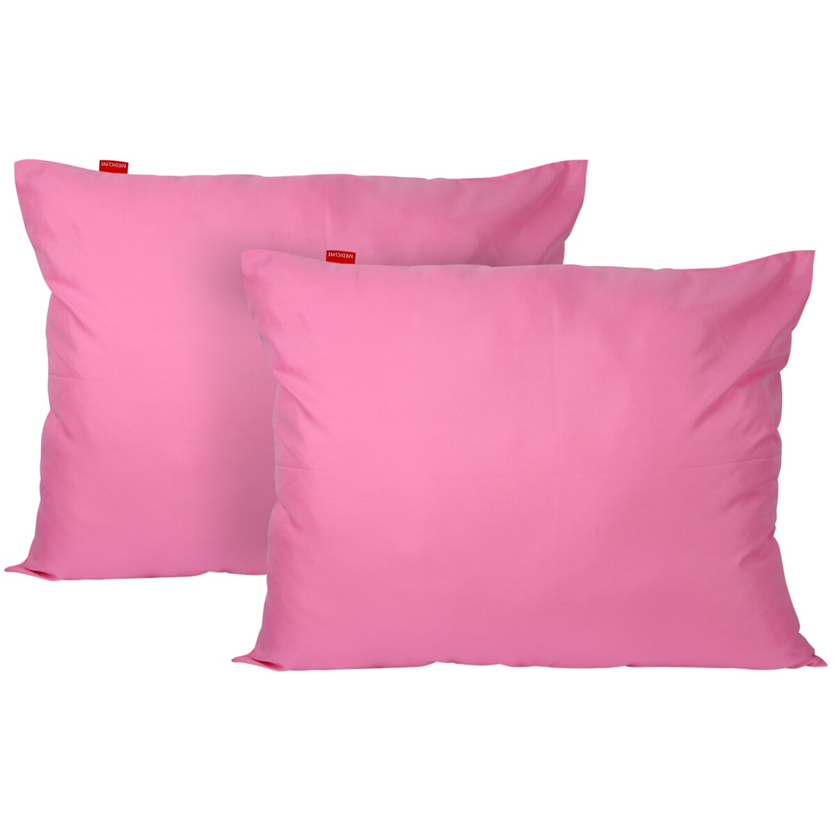 Poduszka Do Spania 70X80 Cm Mikrofibra Włókna Silikonowe Różowa Zestaw 2 Szt