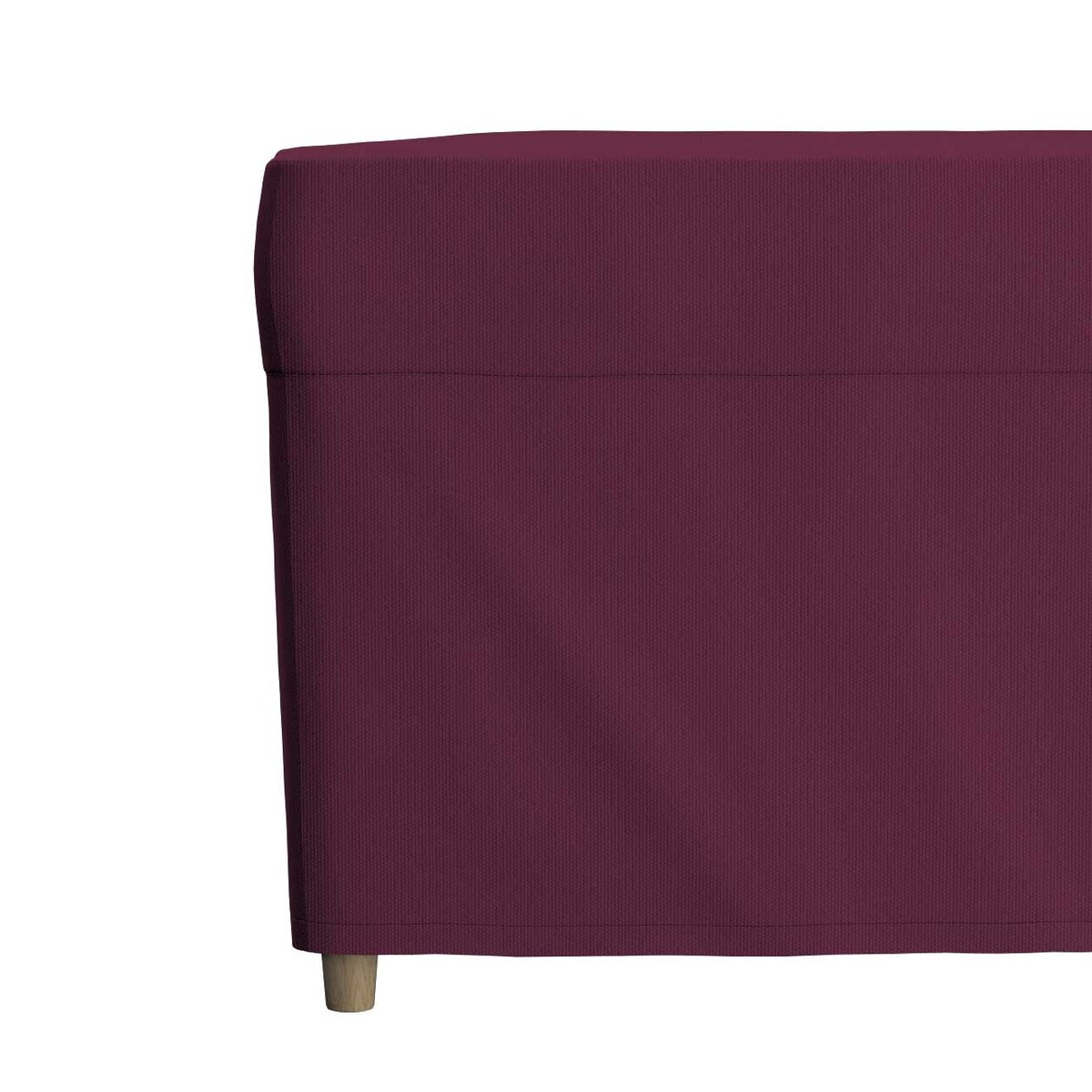 Pokrowiec na podnóżek Strandmon, plum (śliwkowy), 60 x 42 x 41 cm, Cotton Panama