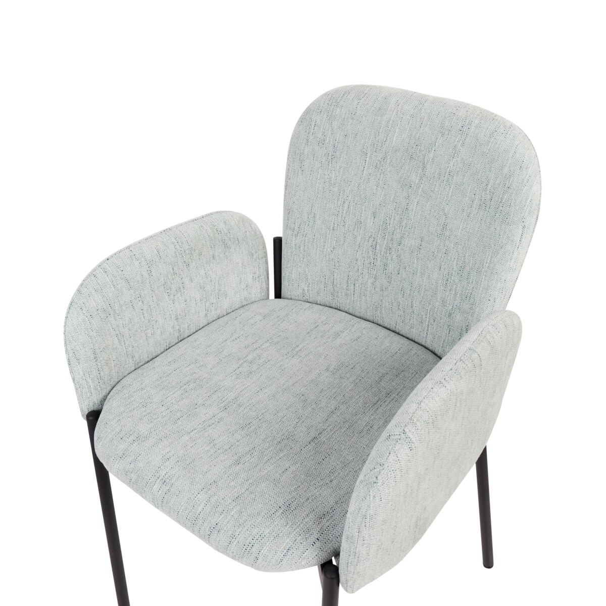 Zestaw 2 krzeseł do jadalni miętowe ALBEE