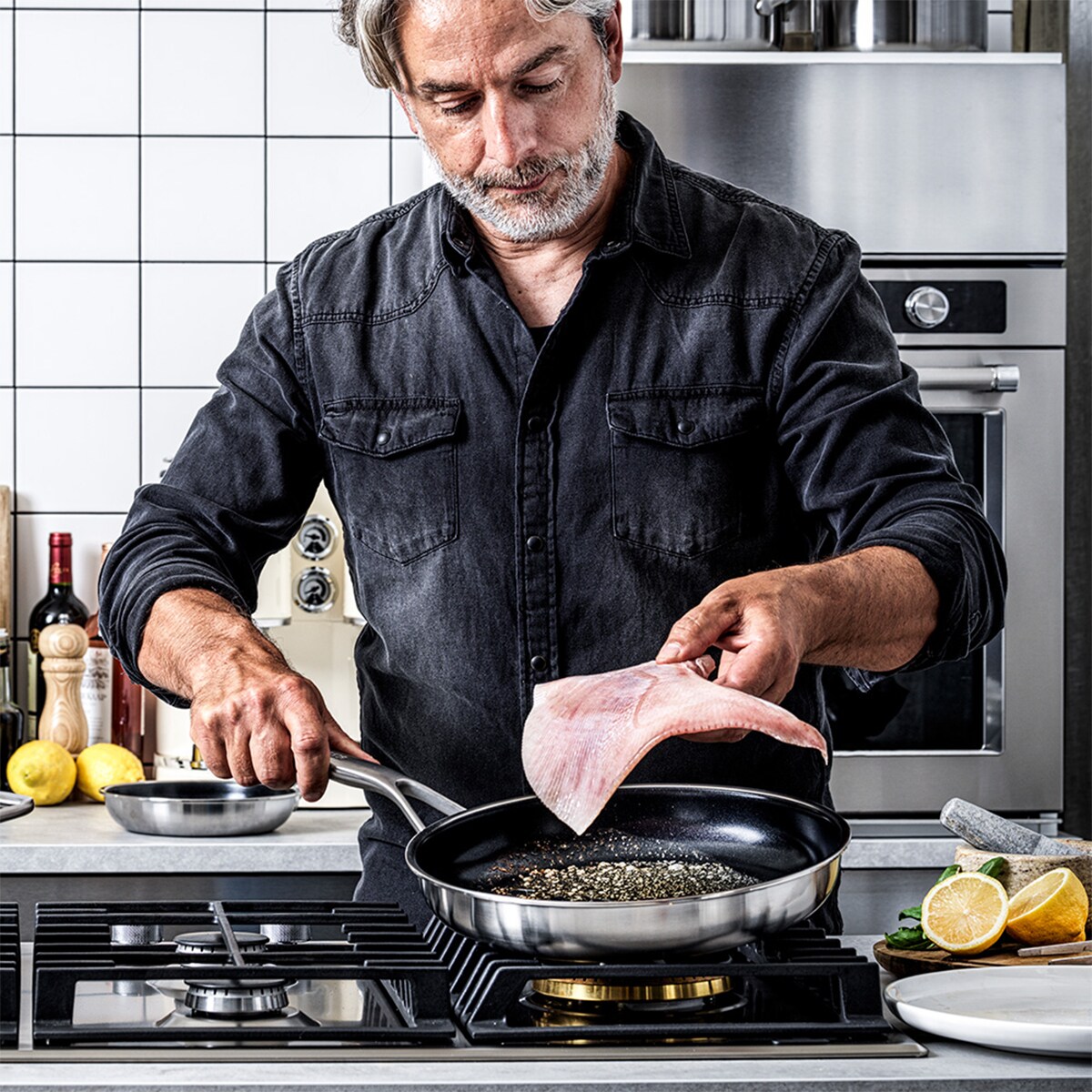 KitchenAid Patelnia 3-warstwowa stalowa z powłoką 28 cm