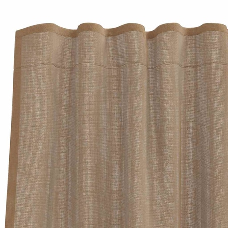 vidaXL Zasłony woalowe z kieszeniami na drążek 2 szt. Jasnobrązowe