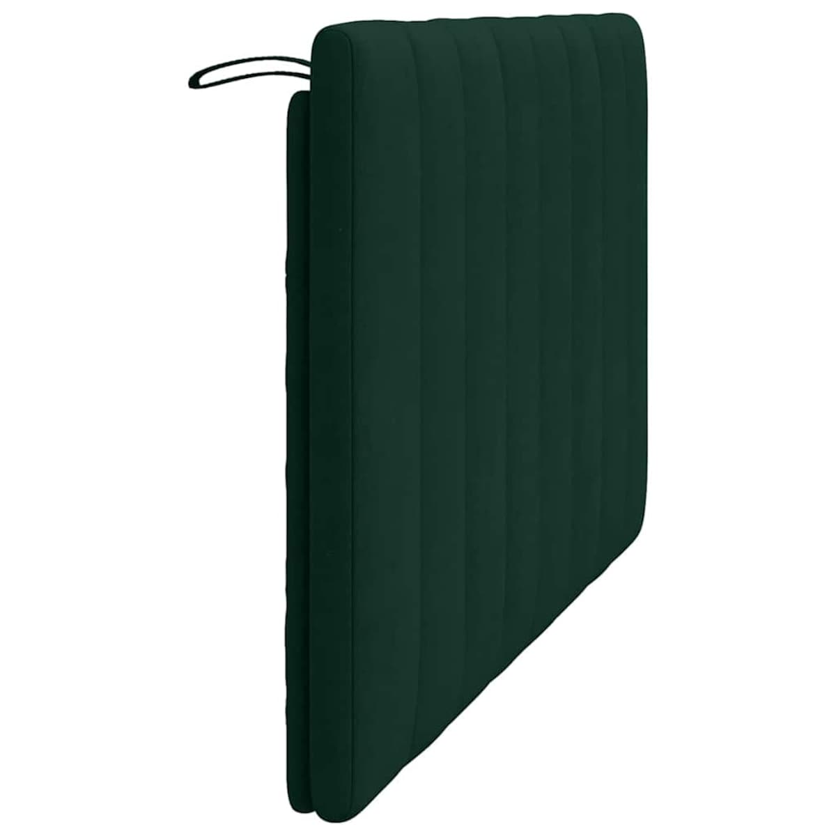 vidaXL Poduszka na wezgłowie, Hanko, ciemnozielona, 120 cm, aksamitna