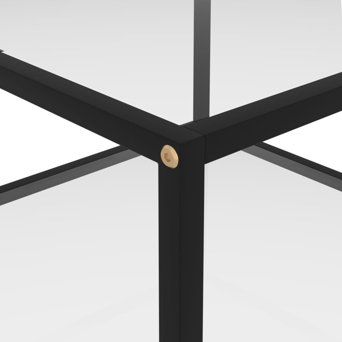 vidaXL Stolik kawowy, przezroczysty, 60x60x35 cm, szkło hartowane