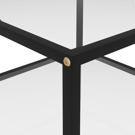 vidaXL Stolik kawowy, przezroczysty, 60x60x35 cm, szkło hartowane