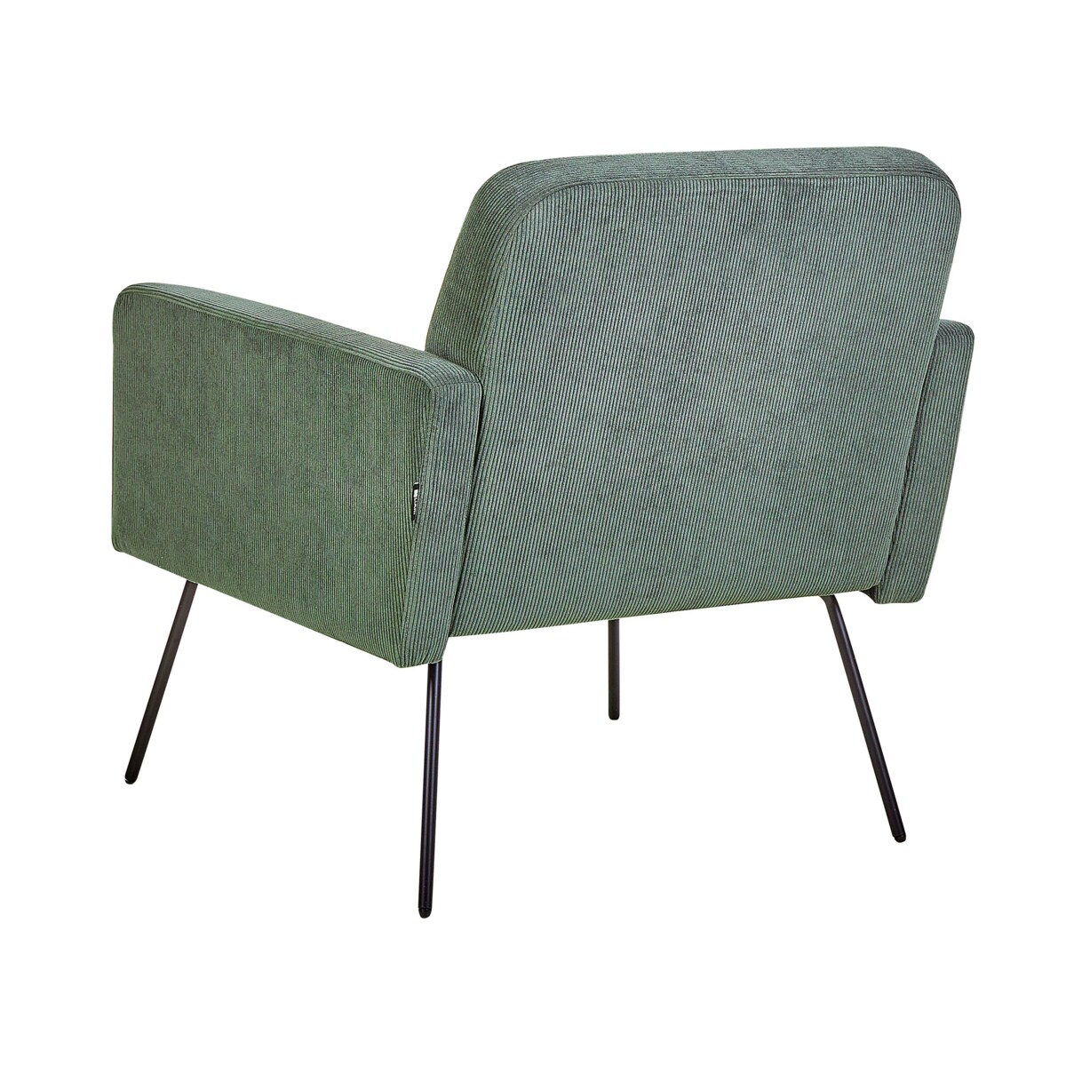 Fotel sztruksowy ciemnozielony NARKEN