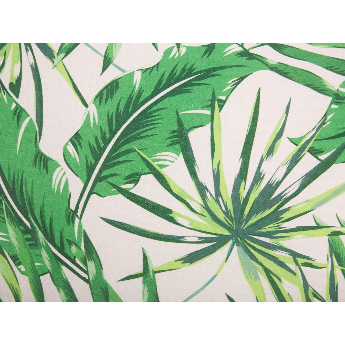 Fotel w liście biało-zielony RIBE