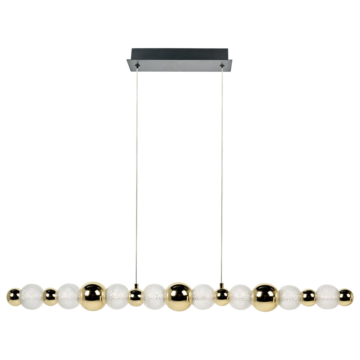 Lampa wisząca LED SORA Szkło Złoty