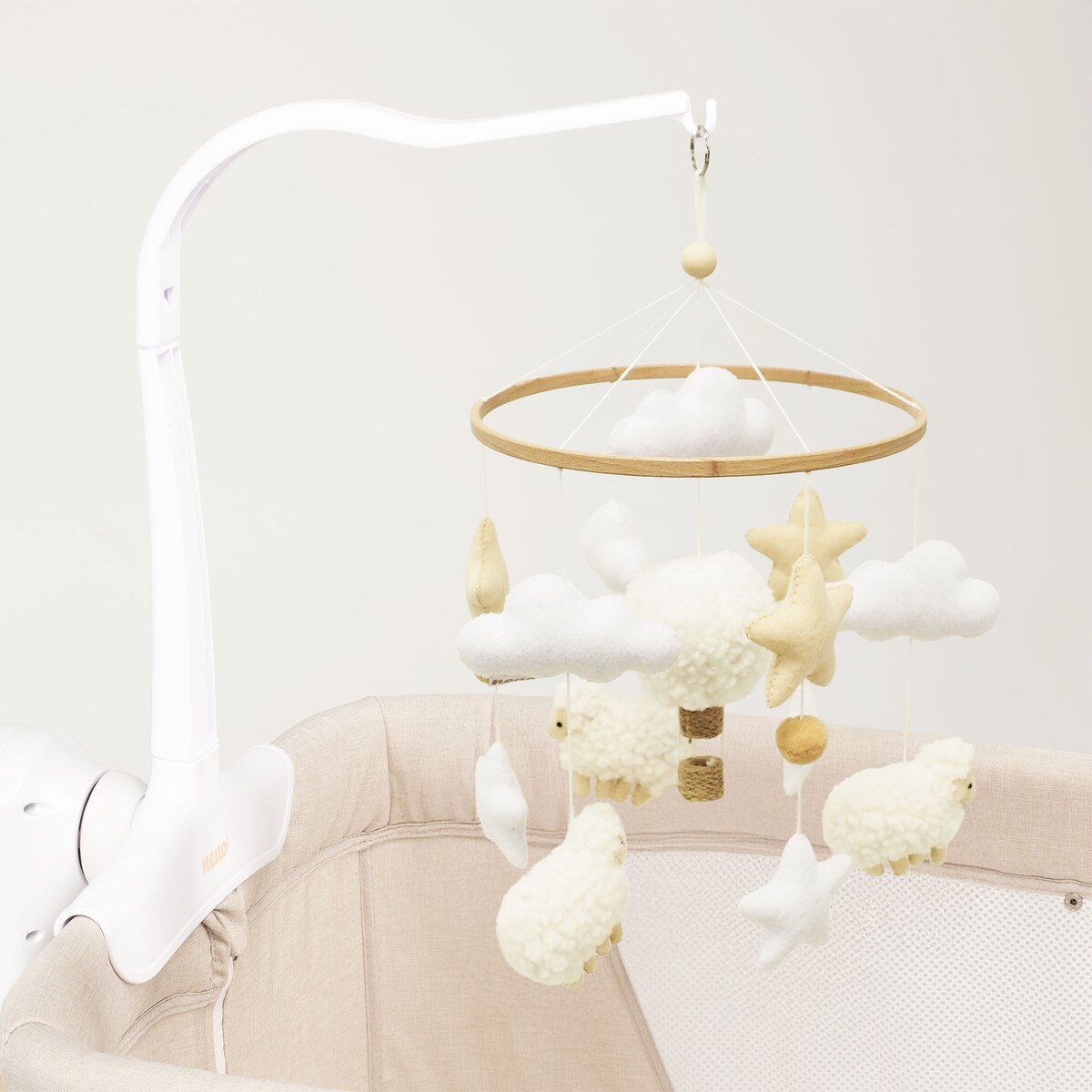 NENO NELU Karuzela do łóżeczka z uchwytem mocującym