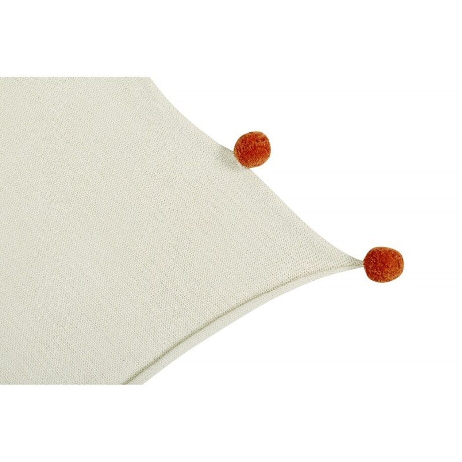 Kocyk bawełniany Natural - Terracota, Lorena Canals