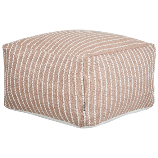 Puf ogrodowy 50 x 50 x 30 cm brązowy ZAHRI