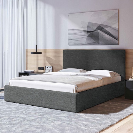 Mesonica Łóżko Bufo, antracyt 140x200