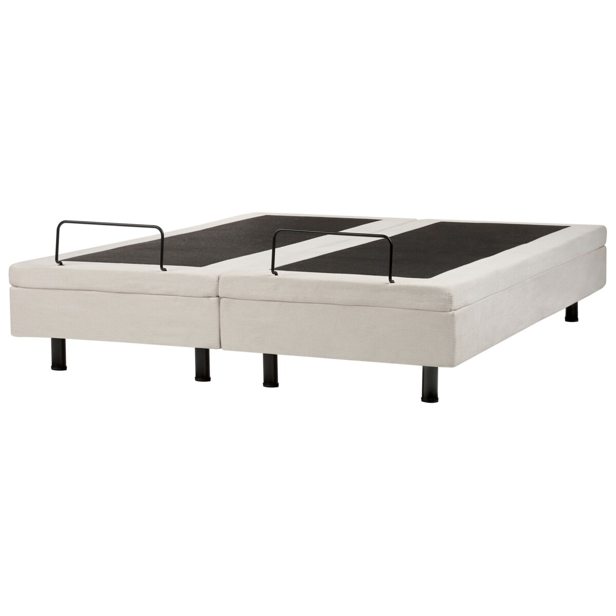 Łóżko regulowane bez zagłówka DUKE II 160 x 200 cm Jasnobeżowy