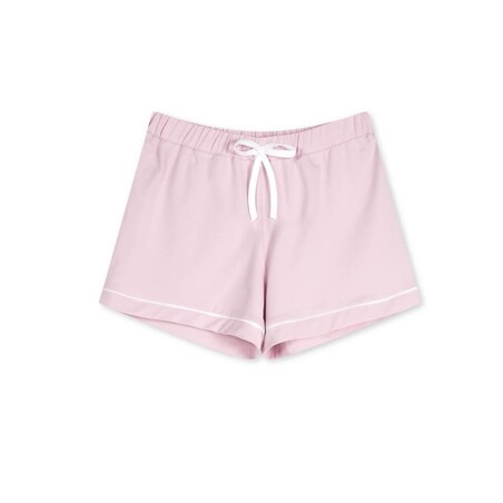 Szorty do spania różowo-białe XS