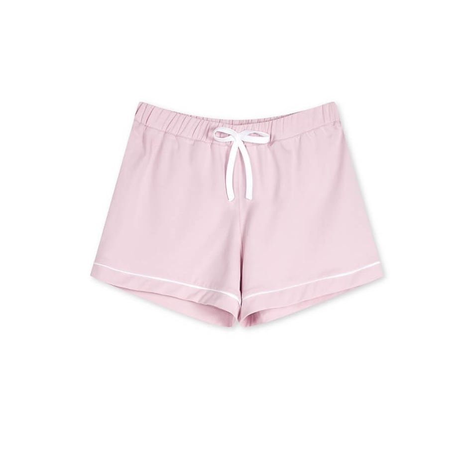 Szorty do spania różowo-białe XS