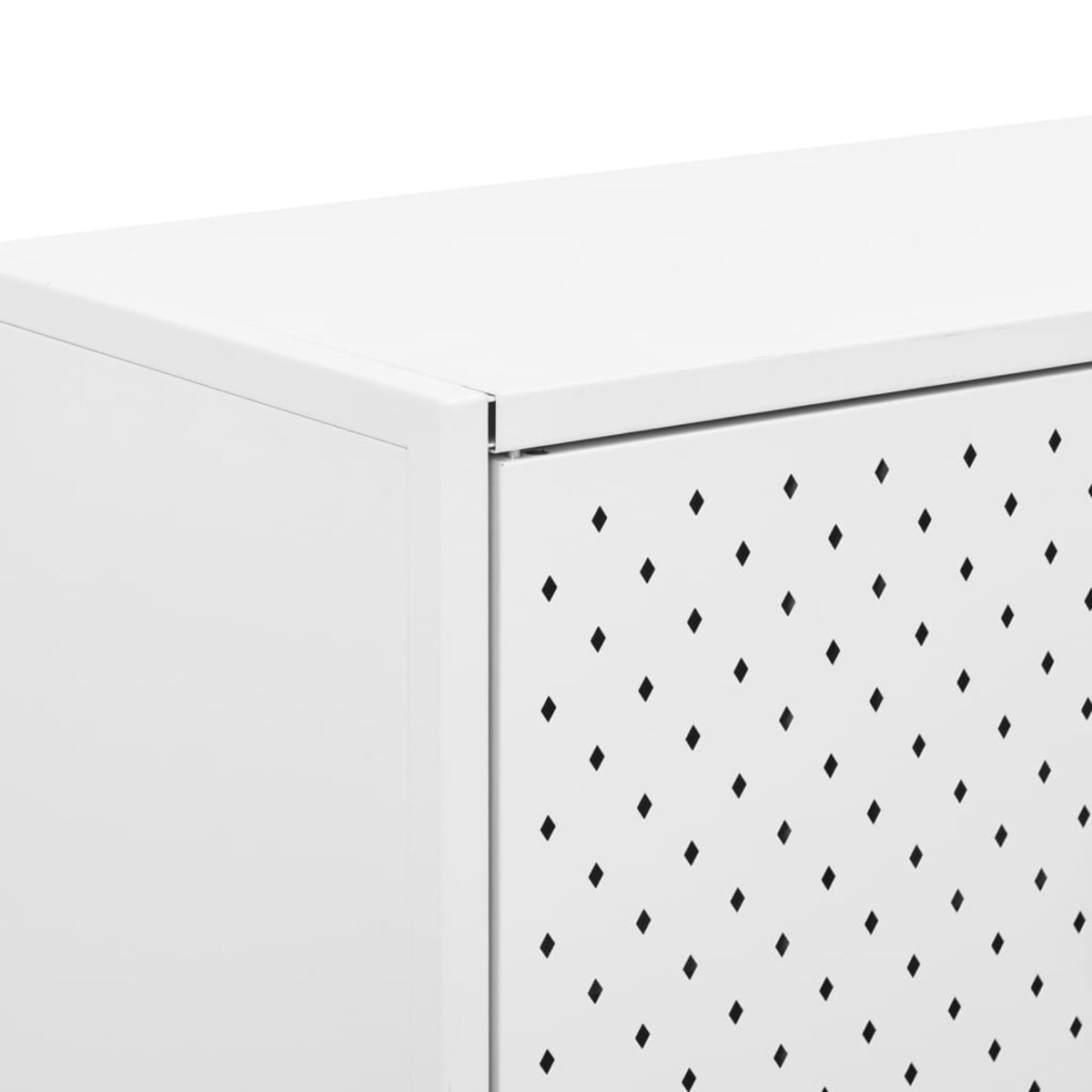 vidaXL Szafka, biała, 80x35x135 cm, stal