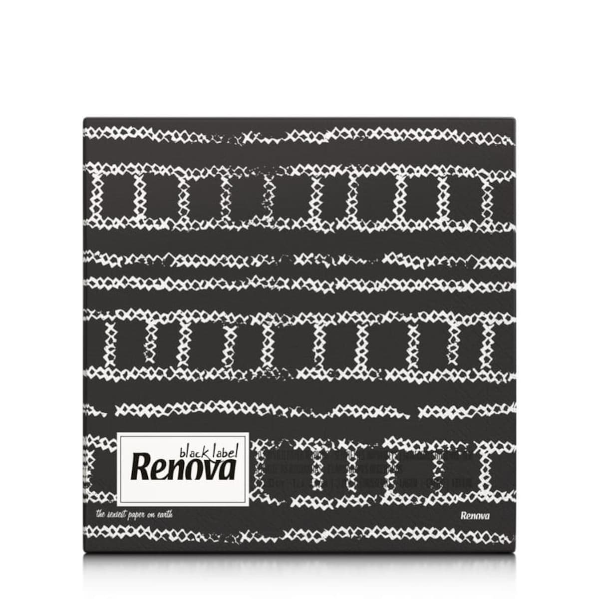 Serwetki papierowe Renova Tread czarne 33x33 20 szt