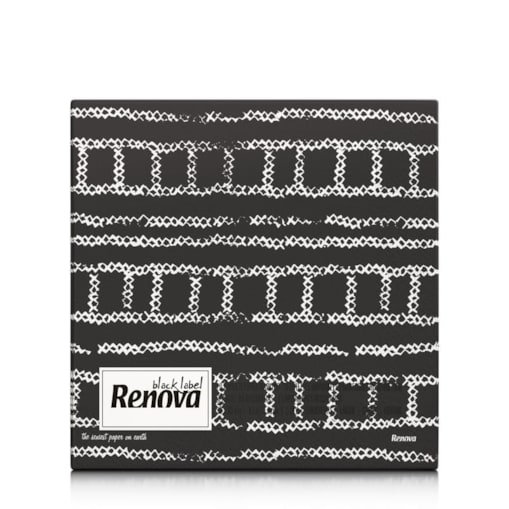 Serwetki papierowe Renova Tread czarne 33x33 20 szt