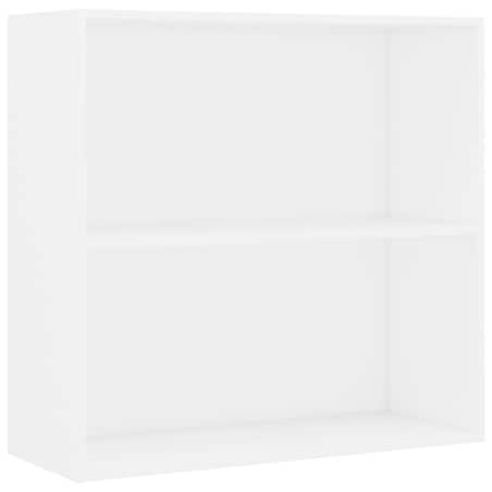 vidaXL Regał, biały, 80x30x76,5 cm, materiał drewnopochodny