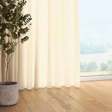 Zasłona na taśmie marszczącej 1 szt. 130x245 ecru