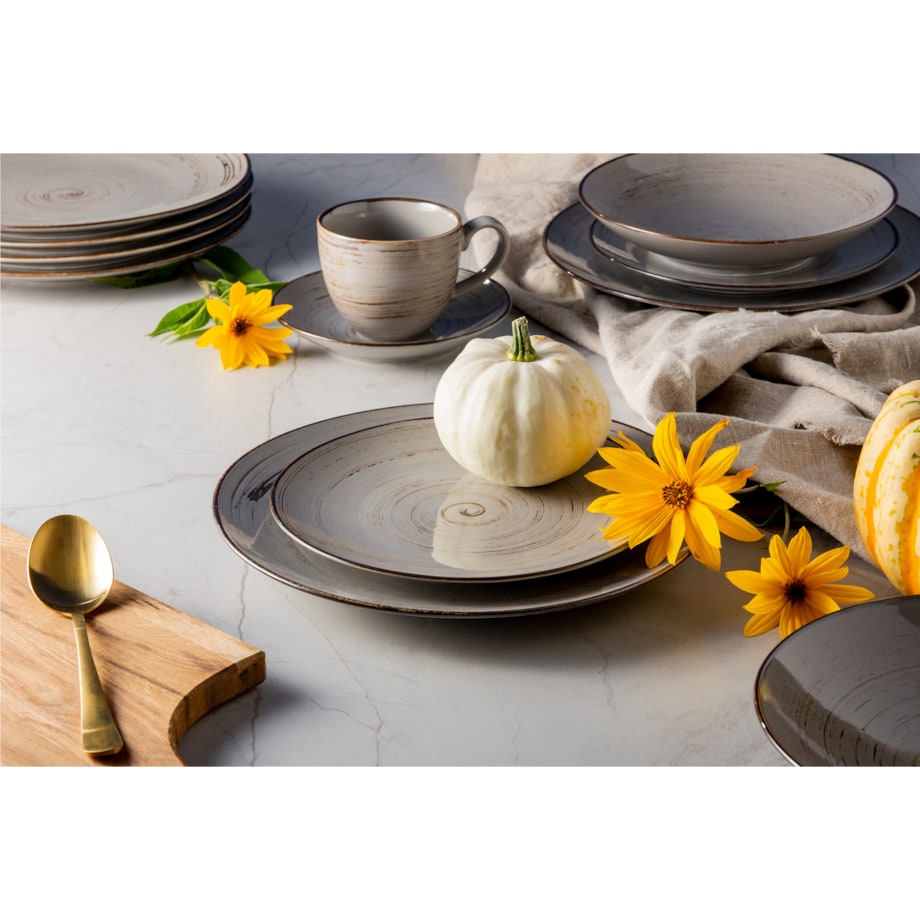 Konsimo ALUMINA Serwis obiadowy 6os. (18el.)