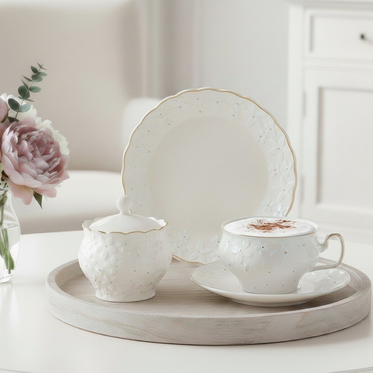 VILLA ITALIA Cukiernica porcelanowa 10,5 cm FIORELLA