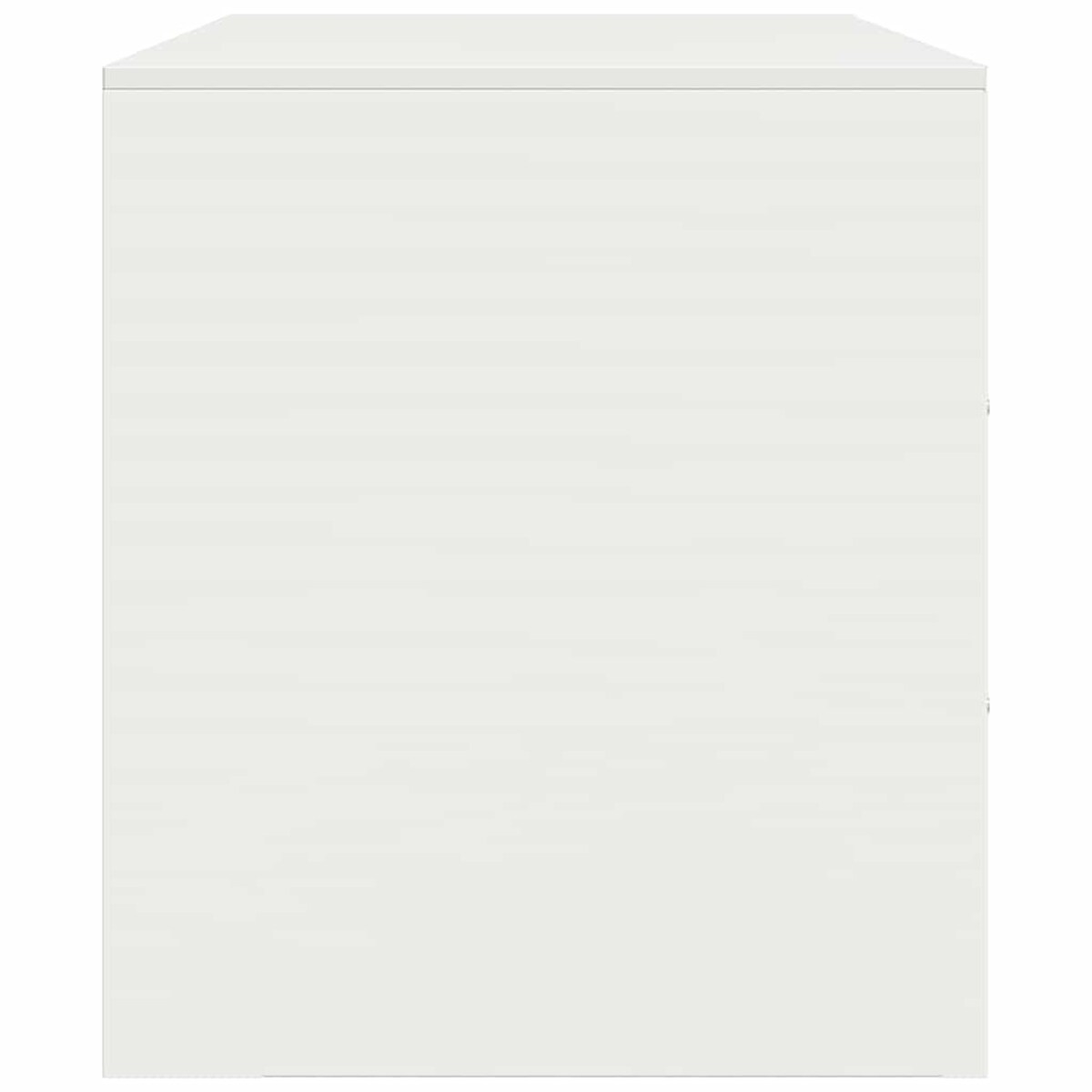 vidaXL Szafka pod telewizor, biała, 67x39x44 cm, stalowa