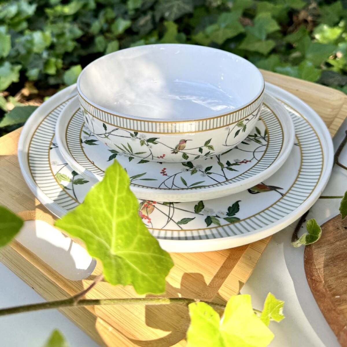 VILLA ITALIA Serwis obiadowy porcelanowy na 6 osób NORIKO WHITE