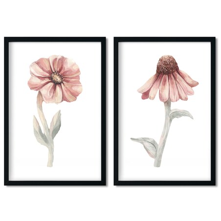 2 x plakat dla dzieci | kwiaty zestaw 1 30x40