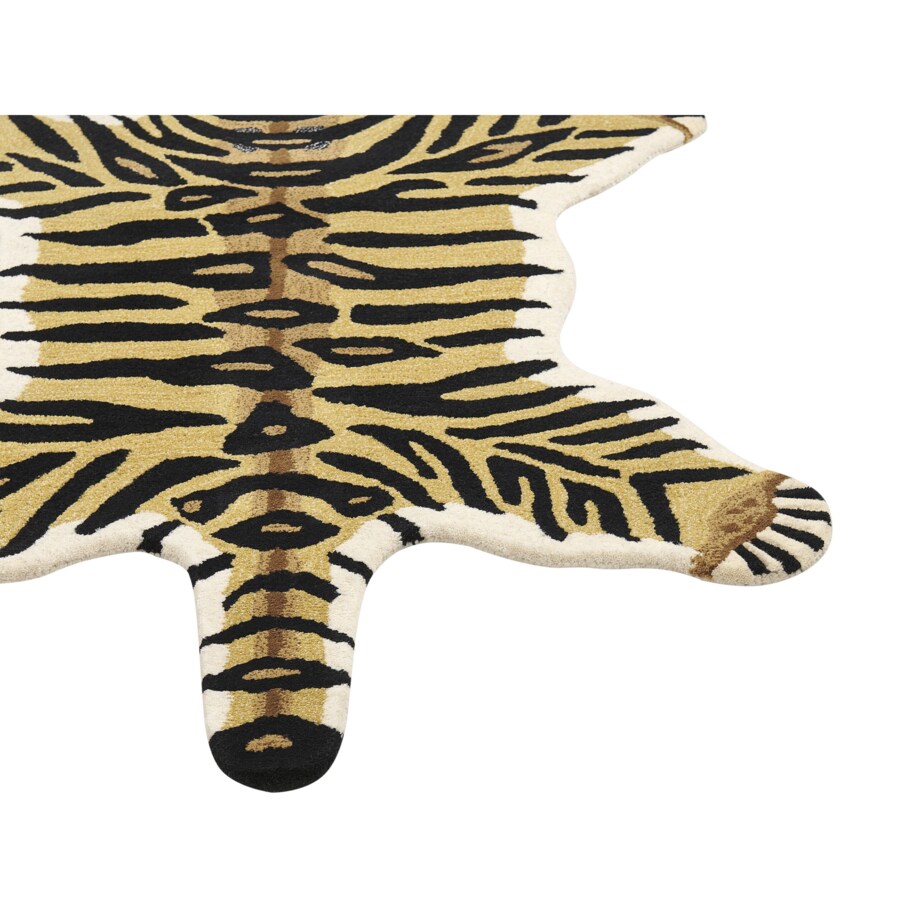 Dywan dziecięcy wełniany tygrys 100 x 160 cm beżowy SHERE