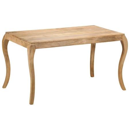 vidaXL Stół jadalniany z litego drewna mango, 135 x 75 x 76 cm