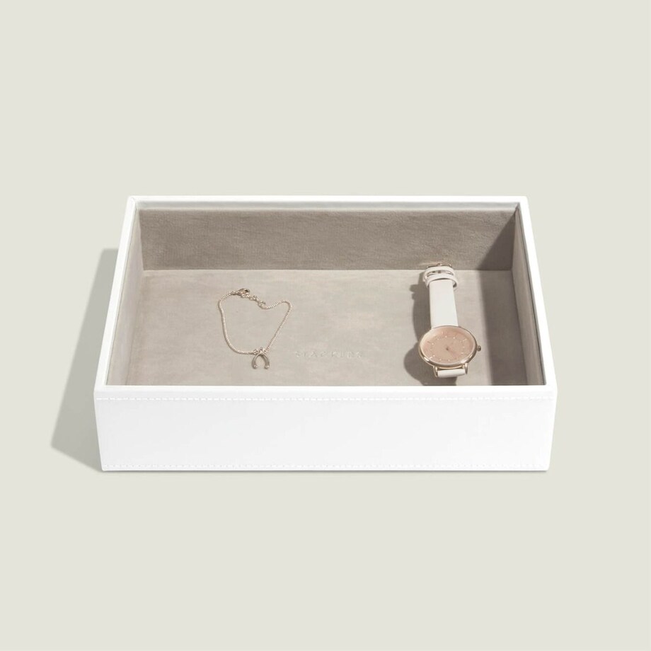 Szkatułka na biżuterię Stackers open classic biała