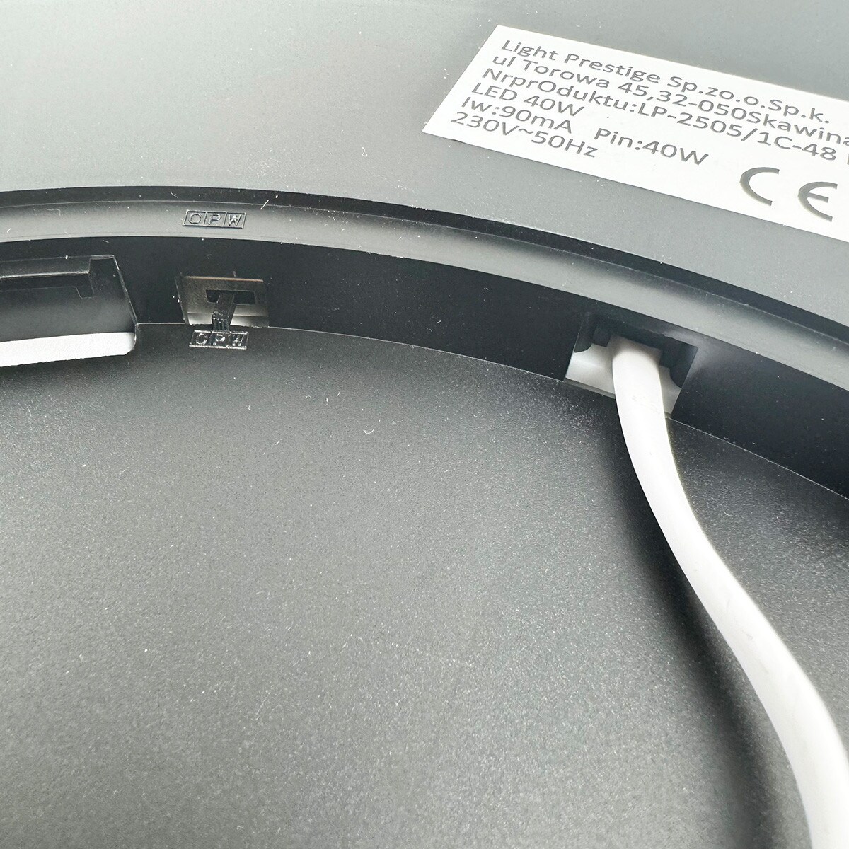 Plafon Light Prestige California czarny LED CCT 3000K 4500K 6500K 1 szt.