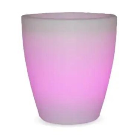 Donica podświetlana Violeta LUMVL040SSNW King Home IP65 do ogrodu biała