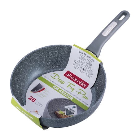 Patelnia głęboka wok granitowa 26cm indukcja KAMILLE