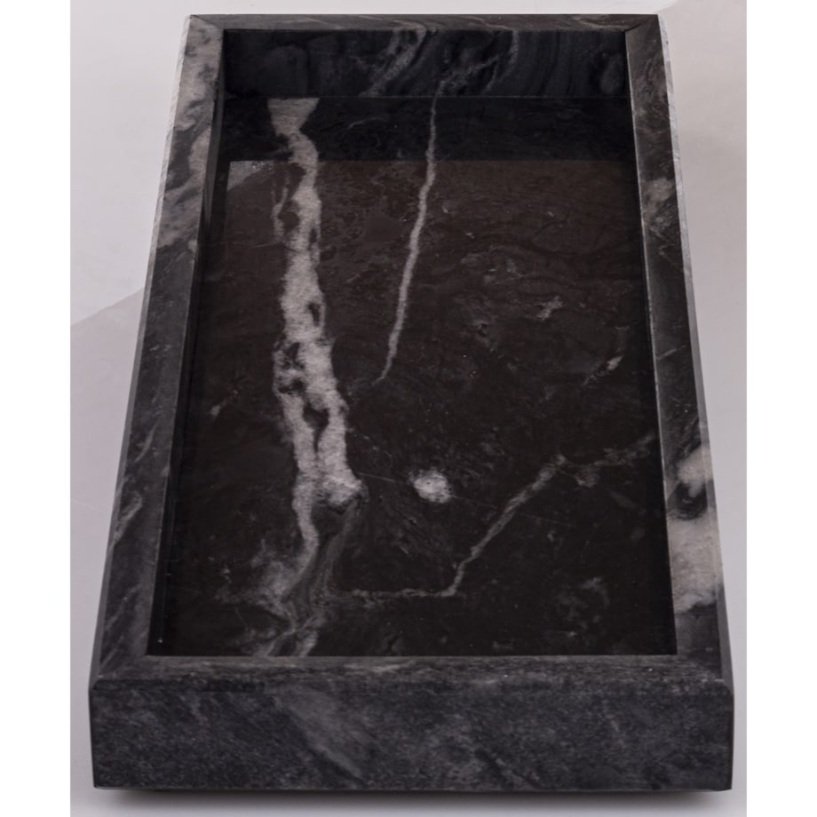 Taca dekoracyjna 30x13x3 cm MARMARILO ciemnoszara small