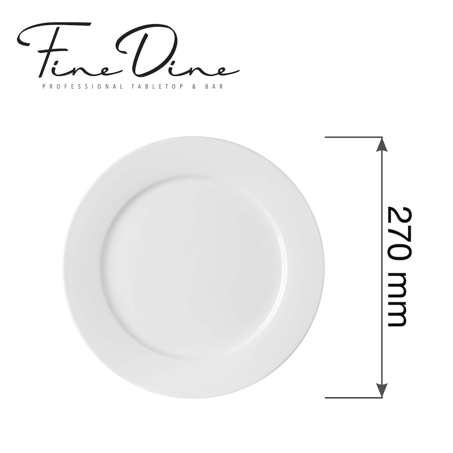 Talerz płytki Pure Bianco, 270mm