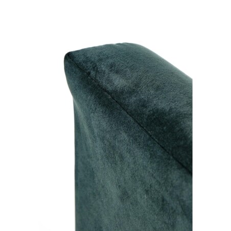 FOTEL WELWETOWY Calidris ciemnozielony DREWNIANE NÓŻKI